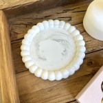 Διακοσμητικό Στρογγυλό Δισκάκι με Πράσινες Λεπτομέριες 