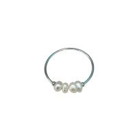 Pearls Ring Silver
