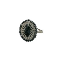 Rozetta Ring Silver Grey