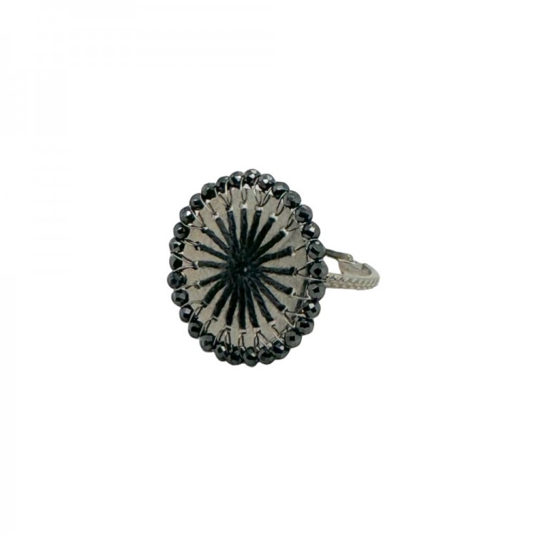 Rozetta Ring Silver Grey