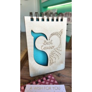 Ξύλινο Μπλοκάκι Κουκουβάγια