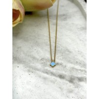 VanCleef Necklace Light Blue