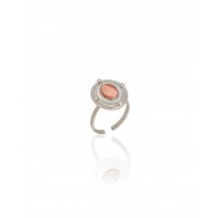 Mademoiselle Ring Silver Pink