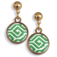 Grecian Green Earrings