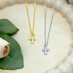 Zircon Cross Necklace