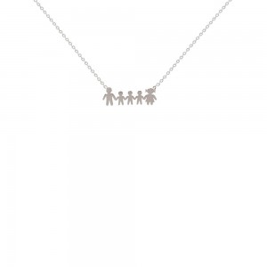 Οικογένεια 3 Αγόρια Ατσάλινο Κολιέ Basic