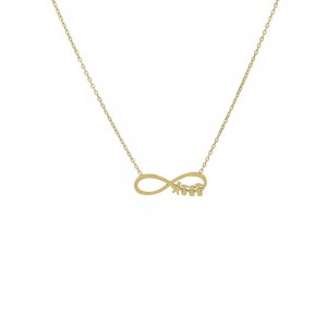 Οικογένεια 2 Κορίτσια Ατσάλινο Κολιέ