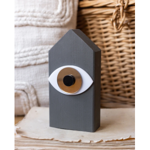 Γούρι Σπιτάκι Lucky Eye Γκρι