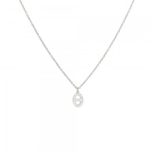 Μονόγραμμα "Θ" Ατσάλινο Κολιέ Στρας