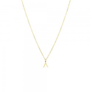 Μονόγραμμα "Λ" Ατσάλινο Κολιέ Minimal