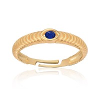 Δαχτυλίδι Zirgon Gold Blue