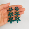 Σκουλαρίκια Emerald Flowers